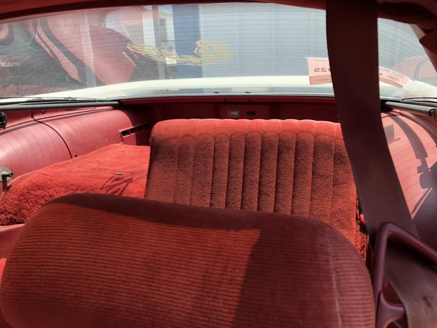 1988 WHITE /RED CLOTH Pontiac Trans Am GTA hatchback (1G2FW21E1JL) with an 5.0L V8 OHV 16V engine, located at 821 N. Prince Street, Clovis, NM, 88101, (575) 762-8852, 34.406643, -103.195999 - NEW PAINT WITH GHOST FLAMES - Photo#5