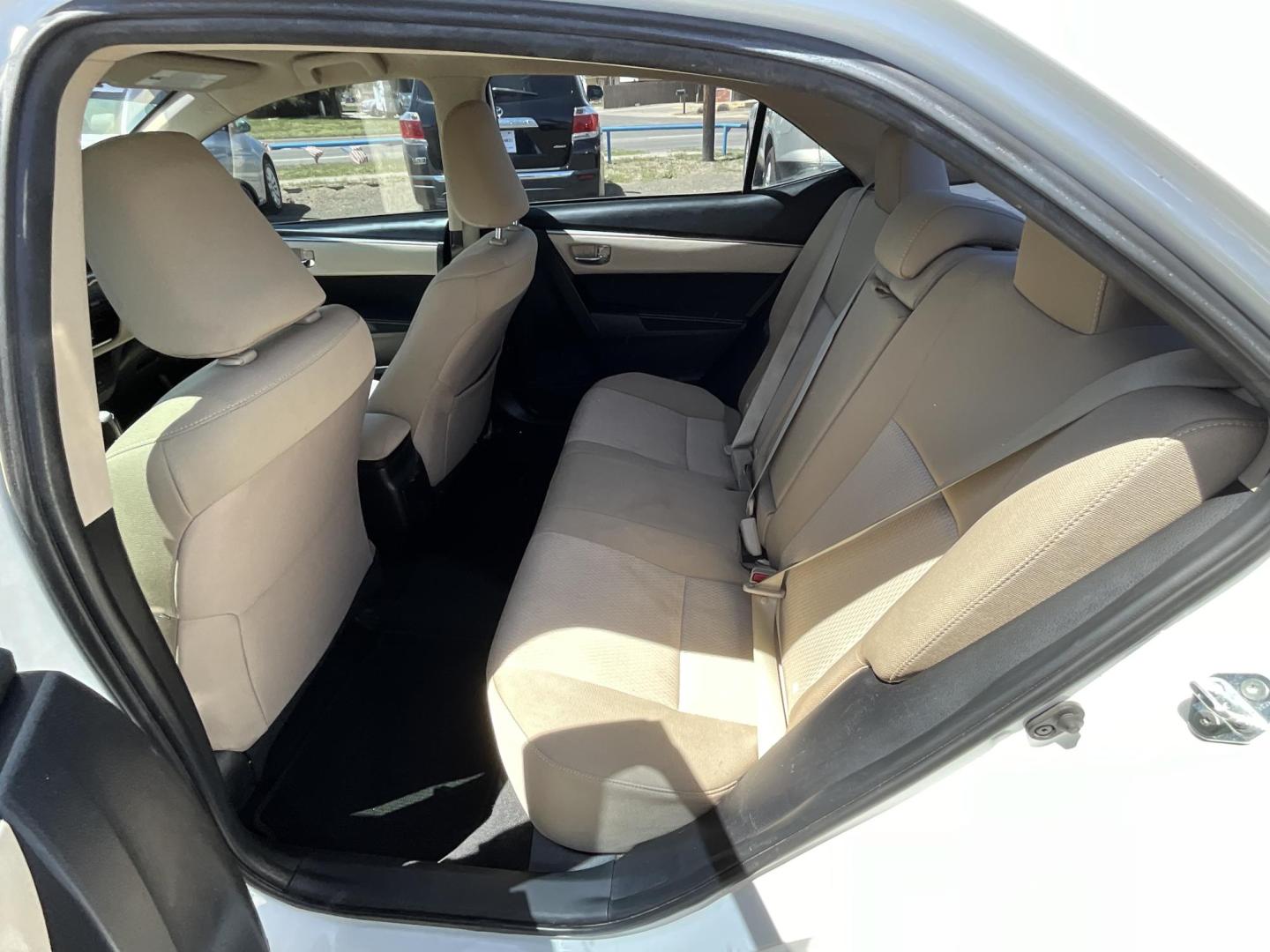 2015 WHITE Toyota Corolla L 4-Speed AT (5YFBURHE5FP) with an 1.8L L4 DOHC 16V engine, 4-Speed Automatic transmission, located at 821 N. Prince Street, Clovis, NM, 88101, (575) 762-8852, 34.406643, -103.195999 - Photo#5
