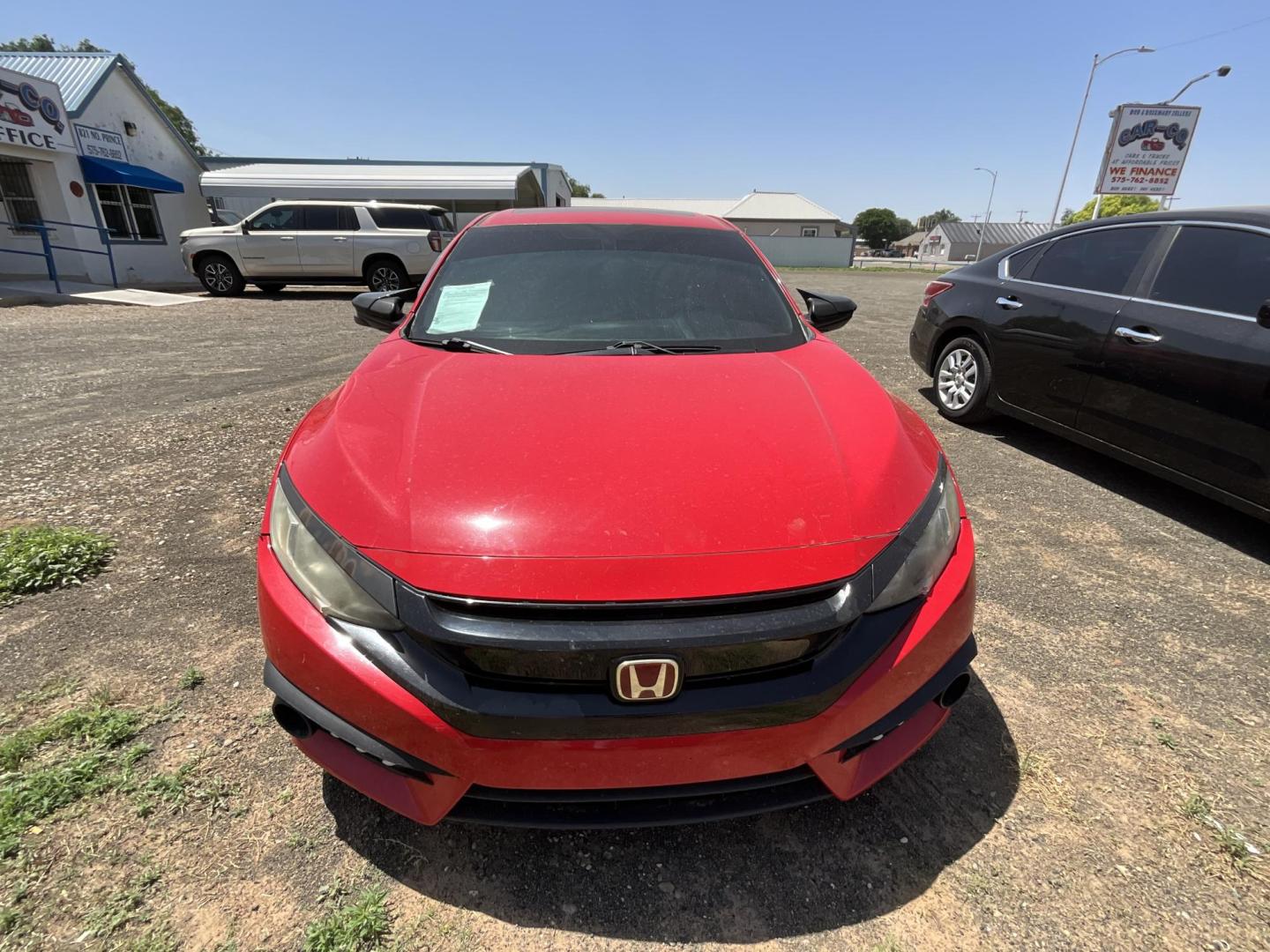 2016 Red /Black Honda Civic EX-T Sedan CVT (2HGFC1F34GH) with an 1.5L L4 DOHC 16V TURBO engine, CVT transmission, located at 821 N. Prince Street, Clovis, NM, 88101, (575) 762-8852, 34.406643, -103.195999 - Photo#1