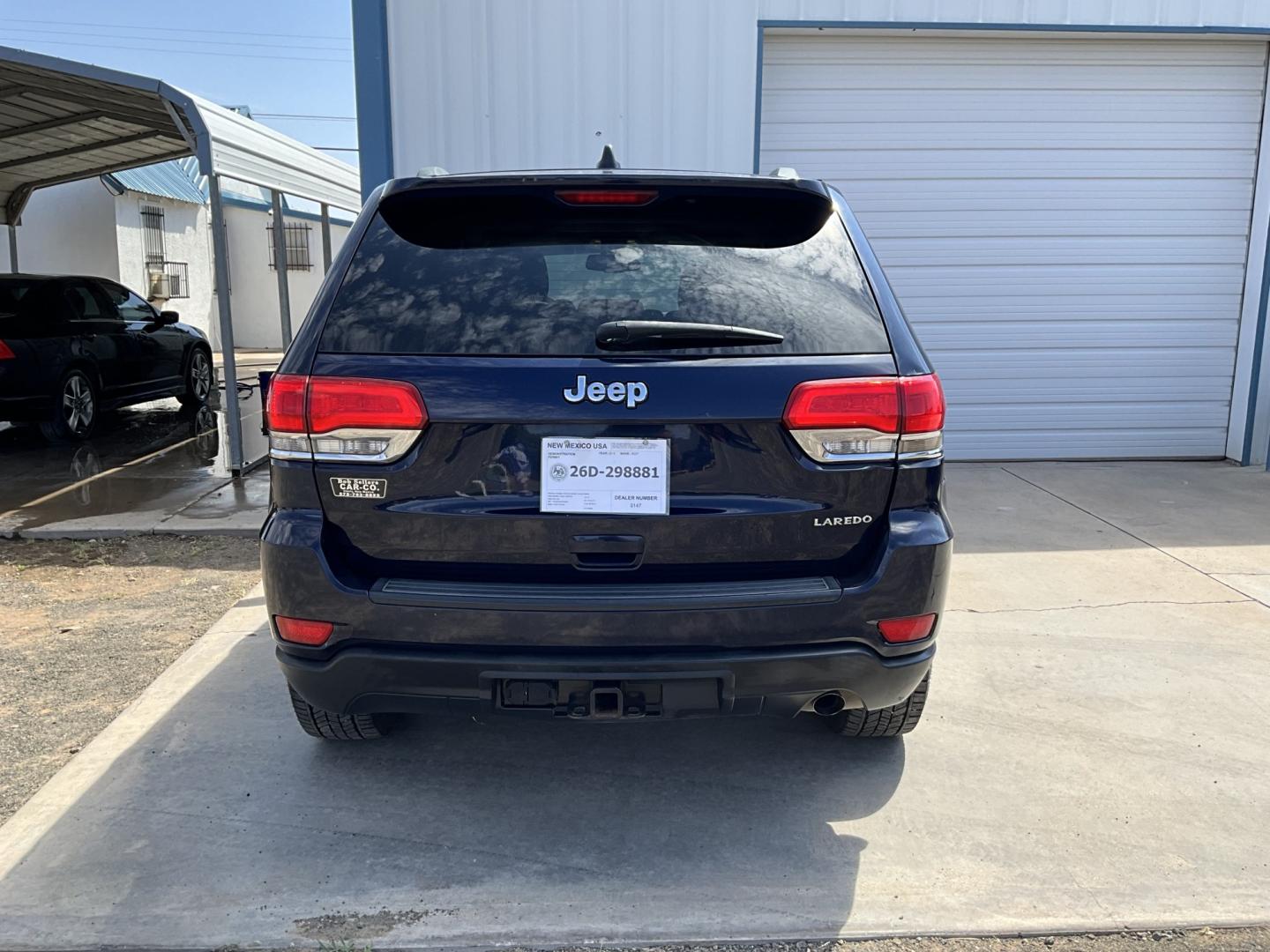 2014 Blue Jeep Grand Cherokee Laredo 2WD (1C4RJEAG3EC) with an 3.6L V6 DOHC 24V engine, 5-Speed Automatic transmission, located at 821 N. Prince Street, Clovis, NM, 88101, (575) 762-8852, 34.406643, -103.195999- Photo#7